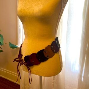 Boho suede belt